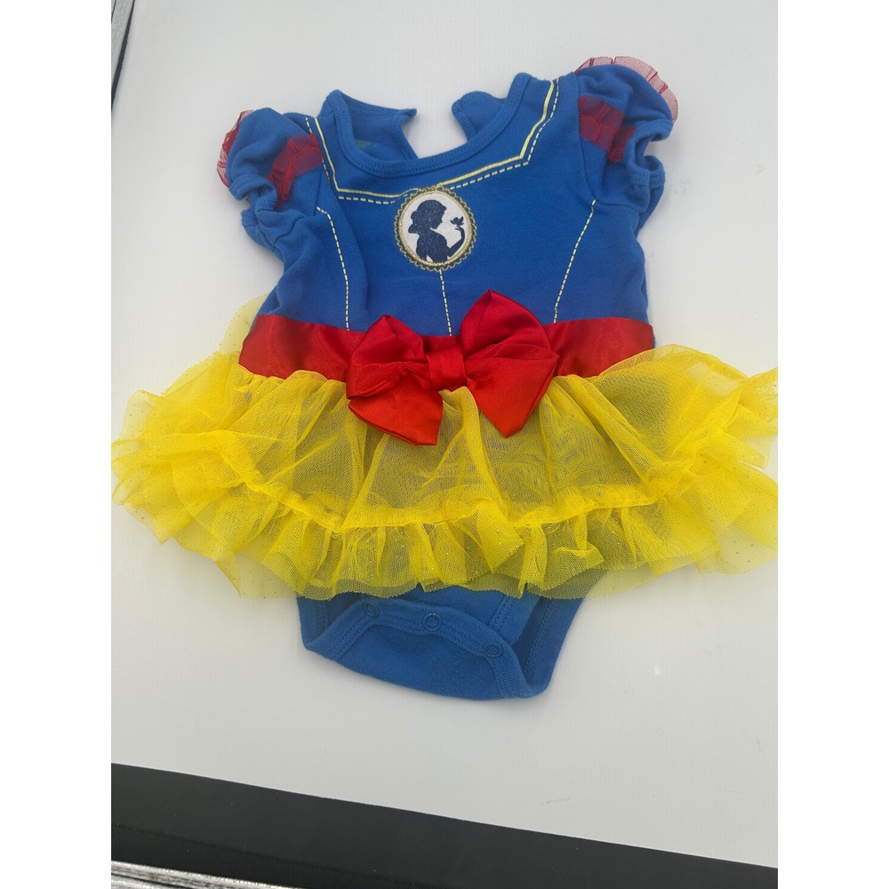 Disney Snow White Baby Girl Bodysuit Tutu Dress Blue Yellow Red 6M 531626PR